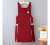 Delantal impermeable ajustable para atar la cintura para ropa de trabajo de cocina con material laminado resistente al aceite, sin mangas para movimiento sin restricciones del brazo y amplios