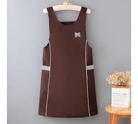 Delantal impermeable ajustable para atar la cintura para ropa de trabajo de cocina con material laminado resistente al aceite, sin mangas para movimiento sin restricciones del brazo y amplios