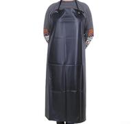 Delantal industrial de poliuretano impermeable y resistente al aceite para cocina, trabajo y matadero, 105 x 75 cm, diseño sin mangas con amplia cobertura