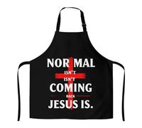 Delantal La Normalidad No Va A Volver Jesús Es Con Tirantes Mandiles Con 2 Bolsillos Profesional Delantal Para Peluquero Jardinería Barbacoa