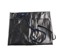 Delantal negro impermeable y resistente a las manchas para varias áreas de trabajo hecho de PVC (XL 120 * 65 cm)