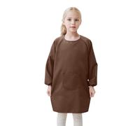 Delantal para colorear para niños, batas de pintor, para niños de 7 a 12 años, impermeable y ajustable, con mangas largas y bolsillos, bata de pintura, escuela, para arte, pintura, manualidades,