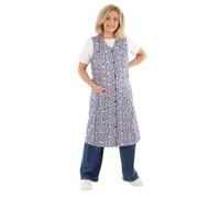 Delantal para mujer sin mangas, delantal de cocina o hogar, blusa para mujer, 100% algodón, Lila., 54