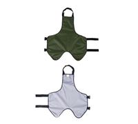 Delantal para Perro Protector de Vientre Babero Impermeable para Perro Protector de Pecho Chaleco Protector para Mascotas para Perros Machos Corgi Dachshund Bulldog Cachorro Evita(S Shape-DE verde)
