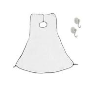 Delantal para recortar barba, babero para hombres, estilo afeitado, recorta tu barba en minutos sin ensuciar, blanco