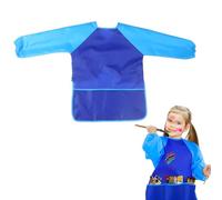 Delantal Pintura Niños, Impermeable Delantales de Niño, Blusón Delantal Babero de Mangas, Ajustable Delantal Infantil, para Manualidades, para Pintura de Arte Escolar, Cocina, 3-7Años