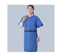 Delantal Plomado Para Rayos X, Protección Con Collar Plomado Tiroideo, Cierre De Velcro, Uso Médico Adulto Unisex(Style 2-0.5mmPb-M)