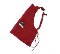 Delantal protector de trabajo acuático con correas ajustables para el cuello y la cintura, bolsillos delanteros grandes para almacenamiento, diseñado para cocinar y uso en la cocina doméstica (rojo