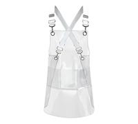 Delantal Transparente,Delantal Transparente,Delantal resistente al agua y al aceite para lavavajillas | Equipo de cocina de babero ajustable para ama de casa, hombres y mujeres