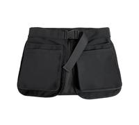 Delantal utilitario for jardineros con cinturón ajustable, bolsas de cintura for herramientas y semillas, delantal múltiples bolsillos, bolsa for Para Carpintero(Black)