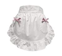 Delantales de cintura con volantes para mujer, trajes de cosplay de sirvienta, medio delantal, delantal de cosplay de sirvienta, cocina, cocina, horneado, C, Talla única