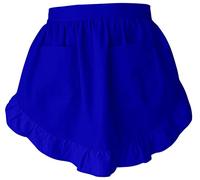 Delantales de cintura para mujer con bolsillos blancos, medio servidor, hogar, camarera, suministro, vintage, sirvienta, delantal para cocina, Azul / Patchwork, Medium