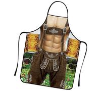 Delantales de cocina para mujer, delantal de Oktoberfest | Traje de vestido Oktoberfest Falda de delantal divertida | Traje de fiesta alemanes, cómodo con bolsillos para barbacoa, cocinar, 023, Se