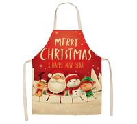 Delantales de Papá Noel, delantales de Navidad para niños y adultos, 25.5 x 20.8 pulgadas, delantal decorado de Navidad, delantal, suministros de cocina para preparar alimentos, Estilo doce, Refer to