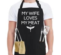 Delantales divertidos Kaidouma: delantal de chef para hombre, ideal para cocinar a la parrilla, barbacoa, regalo perfecto para tu esposo en cumpl