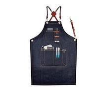 Delantales para hombres, Delantal de lona encerada con bolsillos for carpintero, taller de soldadura, multicolor, talla XL(Blue)
