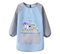 Delantales para pintar para niños, delantal de arte impermeable con bolsillos para niños, bata de manualidades agradable a la piel para cocina, artistas, jardinería, arte, preescolar, fiesta