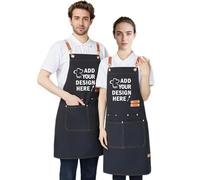 Delantales Personalizado con Fotos y Textos Añadir su propia foto Imágenes Imagen Texto Nombre Logotipo Hogar Cocina Delantal de Cocina Preparar Regalo Cocinero (Z09-cross Shoulder Strap Style)
