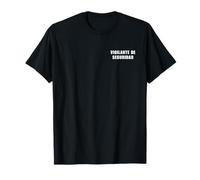 (Delante y Detrás) Camiseta Vigilante Seguridad Camiseta