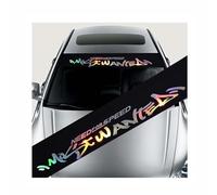 Delantera Coche Parabrisas Pegatina, para Ford Fiesta MK8 Hatchback 2017-2022 Windscreen Sunstrip Parabrisas Delantera y Trasera calcomanías de pancartas,B