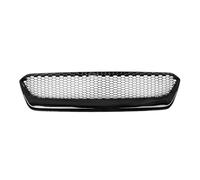 Delantera Grill Parrilla Delantera Carreras Para Subaru Para WRX 2015 2016 2017, Parachoques Superior, Capó, Rejilla De Malla Parrilla Delantera(Glossy Black)