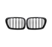 Delantera Grill Parrilla Delantera Central Negra Ancha Tipo Riñón para E39 525 528 530 535 para M5 (1997-2003) Parrilla Delantera(Carbon Look)
