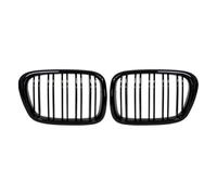 Delantera Grill Parrilla Delantera Central Negra Ancha Tipo Riñón para E39 525 528 530 535 para M5 (1997-2003) Parrilla Delantera(Gloss Black)