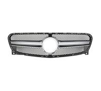 Delantera Grill Parrilla Delantera Coche, Parachoques Superior Capó Malla Para Benz Clase Para GLA X156 GLA45 Para AMG 2014 2015 2016 GLA180 GLA200 GLA250 Parrilla Delantera(Plata)