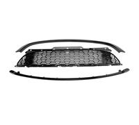 Delantera Grill Parrilla Delantera Negra Brillante 3 Piezas para Mini para Cooper S R55 R56 R57 R58 R59 para JCW 2007-2010 2011 2012 2013 2014 2015 Parrilla Delantera(Gloss Black 3 Pieces)
