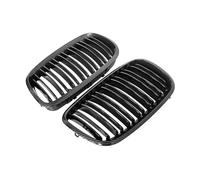 Delantera Grill Parrilla Delantera Tipo Riñón, Brillante, Doble Listón, para X5 E70 (2007-2013), para X6 E71 E72 (2008, 2009, 2010, 2011, 2012, 2013 Y 2014) Parrilla Delantera(Double Line Carbon)