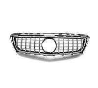 Delantera Grill Parrillas Delanteras Carreras Para Coche, Rejilla Superior Capó, Malla Para Benz Clase Para CLS W218 2011 2012 2013 2014 Para CLS350 Para CLS500 Parrilla Delantera(Plata)