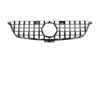 Delantera Grill Rejilla Delantera De Carreras Estilo Diamante Plateado Cromado Para Benz Para Clase ML W166 2012-2015 ML350 ML550 Parrilla Delantera(For GT-Chrome Black)