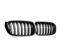 Delantera Grill Rejilla Delantera Doble Línea En Negro Brillante para X4 F26 2014-2017, Parrillas De Carreras, Accesorios para Coche. Parrilla Delantera