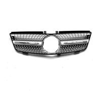 Delantera Grill Rejilla Delantera Superior Del Capó Para Benz W164 Para Clase ML (2005, 2006, 2007 Y 2008) Parrilla Delantera(Plata)
