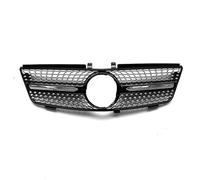 Delantera Grill Rejilla Delantera Superior Del Capó Para Benz W164 Para Clase ML (2005, 2006, 2007 Y 2008) Parrilla Delantera(Negro)