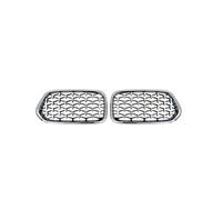Delantera Grill Rejilla Delantera Tipo Diamante Para X2 F39 2018 2019 2020 2021, Estilo Meteorito, ABS, Repuesto Rejilla Frontal Tipo Diamante. Parrilla Delantera(Plata)