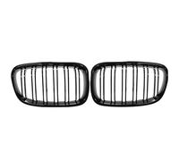 Delantera Grill Rejilla Delantera Tipo Riñón En Negro Brillante Para Serie 1 F20 F21 2011 2012 2013 2014, Repuesto De Parrilla Carreras Doble Listón Rejilla Frontal