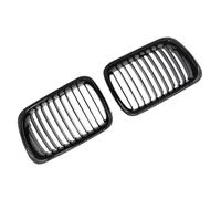 Delantera Grill Rejilla Delantera Una Sola Línea Tipo Riñón ABS para Serie 3 E36 (1997-1999), Color Negro (51138195152 Y 51138195151) Parrilla Delantera(Negro)