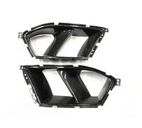Delantera Grill Rejilla Entrada Aire Para Parachoques Delantero Con Apariencia Para M3 Para M4 G80 G82 G83 2021-2024 Ventilaciones Laterales Y Alerón Decorativo Parrilla Delantera(Fibra de carbon)