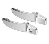 Delantera Lado Copiloto Manija Para Chevrolet Holden Captiva 2006-2018, Mango Exterior Piezas Automóvil Manijas Puerta Exterior Delantera Trasera(2pcs Sliver)