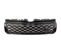Delantera Rejilla Compatible Con Land Para Rover Para Evoque 2010-2018 Rejilla Superior Delantera Del Coche Rejill Aletas Gemelas Cubierta Rejilla Del Parachoques Delantero(Black)