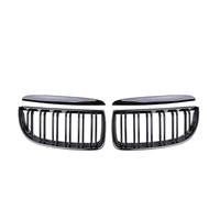 Delantera Rejilla Compatible Con Serie 3 E90 E91 320i 323i 328i 335i 2005 2006 2007 2008 51137120007 Rejilla Frontal De Doble Línea En El Capó Tipo Riñón(Gloss Black)