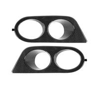 Delantera Vehículo Parrilla 2X Cubierta Luz Antiniebla Parachoques Delantero Rejilla Conducto Aire Envolvente Doble Para E46 Para M3 2001-2006(Carbon Fiber Look)