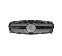 Delantera Vehículo Parrilla Rejilla Delantera Competición Cubierta Máscara Embellecedores Capó Para Benz Para CLA Para W117 20132019(Black grille)