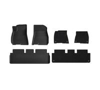 Delanteras Traseras Alfombrillas Alfombrillas TPE Corte Personalizado Coche Para Tesla Para Modelo Para 3 Para Y 2021- 2024 Accesorios Interiores Antideslizantes Todo Tipo Clima(3 Double Floor mat)