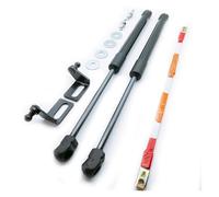 Delantero automóvil Amortiguador Gas capó Soporte De Capó Motor Para Pajero, Barra Elevación Hidráulica, Resorte Amortiguador, Accesorios Para Coche (2006-2016)(Piano Black)