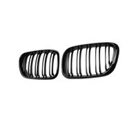 Delantero capó Rejilla Parrilla Delantera Tipo riñón en Negro Brillante para X5 E53 Pre-LCI 1999 2000 2001 2002 2003, Doble Lama, Doble línea.