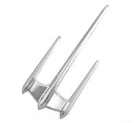Delantero cromado para guardabarros para motocicleta, decoración de guardabarros de plástico ABS con cinta, apto para guardabarros delanteros anchos de 4 pulgadas o más