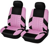 Delantero Funda Asiento para BMW i3 120 Ah / i3s 120 Ah, Fundas Poliéster Funda para Asiento de Coche Protectores,D Pink