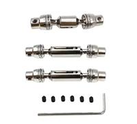 delantero Izquierdacon Eje de transmisión trasero delantero de Metal 1/16 apto para WPL B36 B16 C14 C24 B24 camión piezas de repuesto de coche teledirigido R7RB Ej transmisión delantero para(Silver)